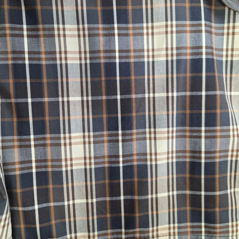 London Fog Navy Belted Trench Coat Plaid Removable Liner Jacket Size 42 Short
